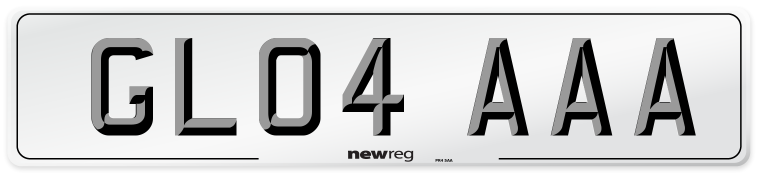 GL04 AAA Number Plate from New Reg